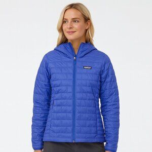 Patagonia Nano Puff Insulated Hoody Jacket Size Medium Float Blue